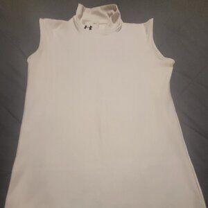 Under armour, sleeveless compression heatgear (XL, white), great condition! $20